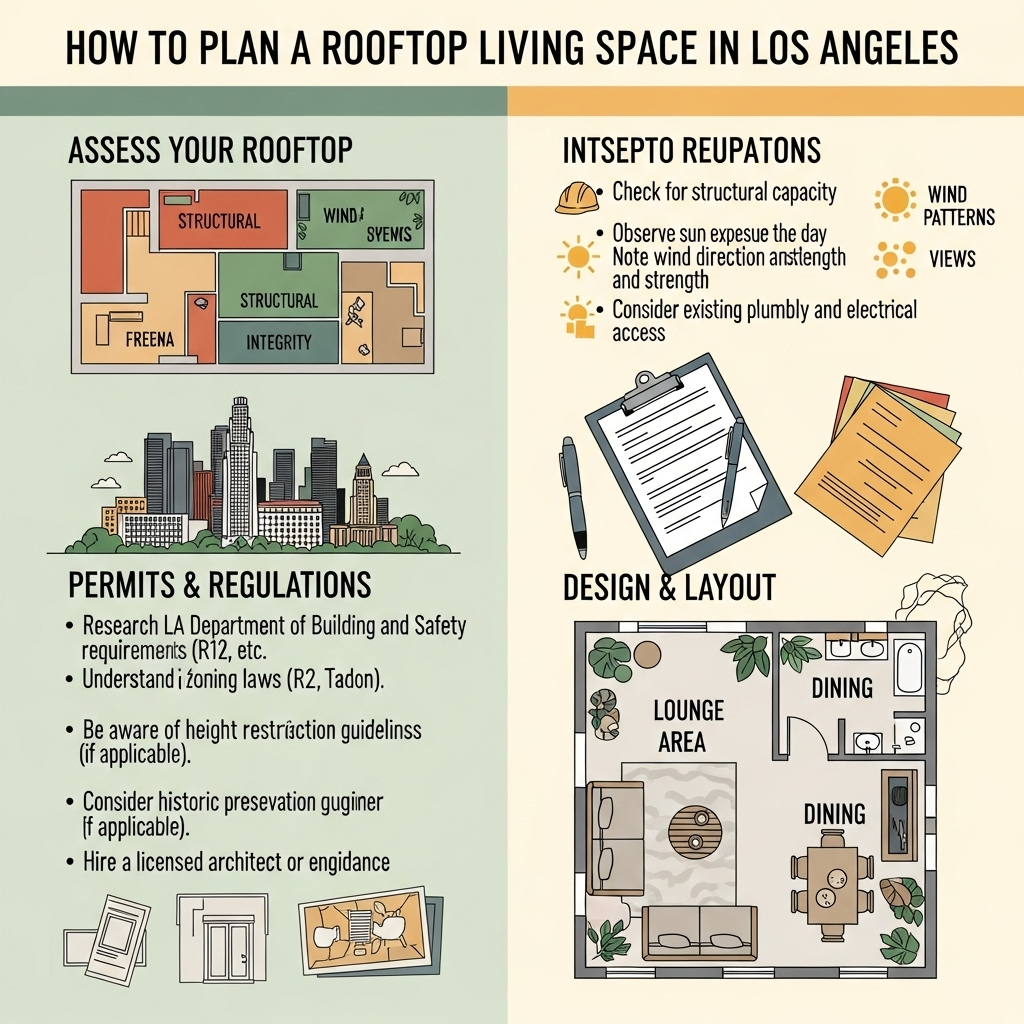 How to Plan a Rooftop Living Space in Los Angeles